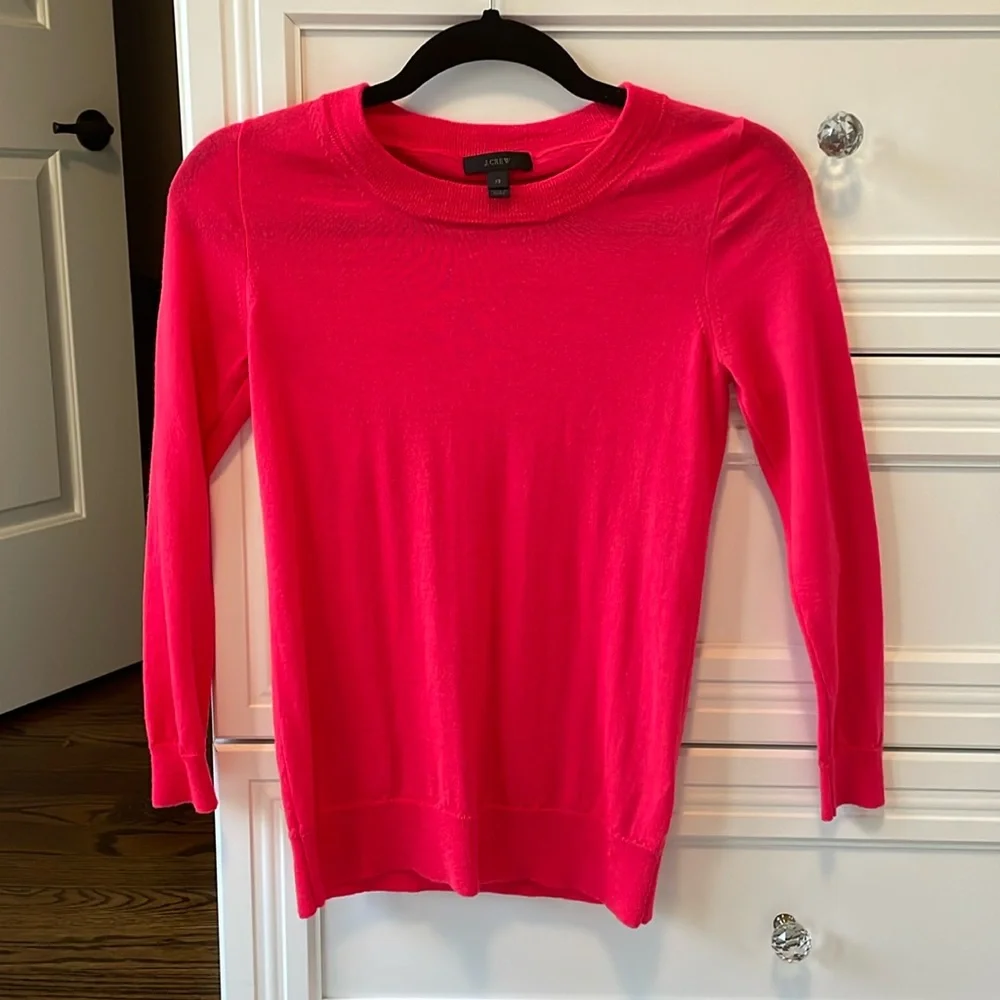 J. Crew Merino Wool Pink Top